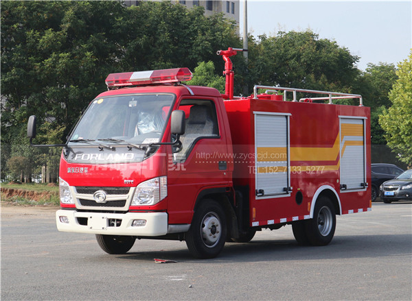 新款福田2噸水罐消防車