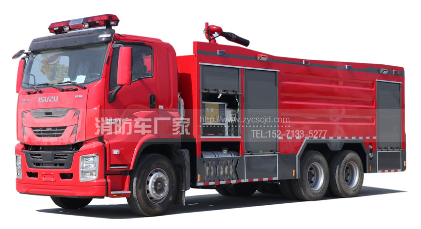 【五十鈴】后雙橋16噸泡沫消防車